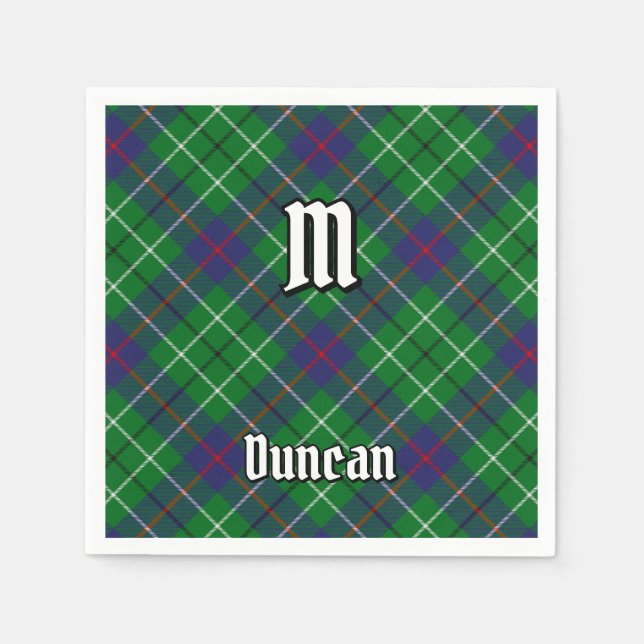 Guardanapo De Papel Tartan do Clã Duncan (Frente)