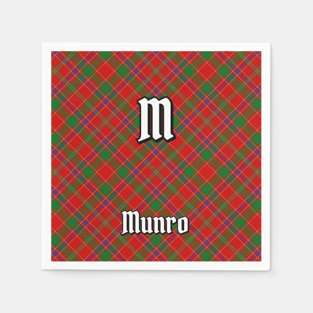 Guardanapo De Papel Tartan do Clã Munro (Frente)