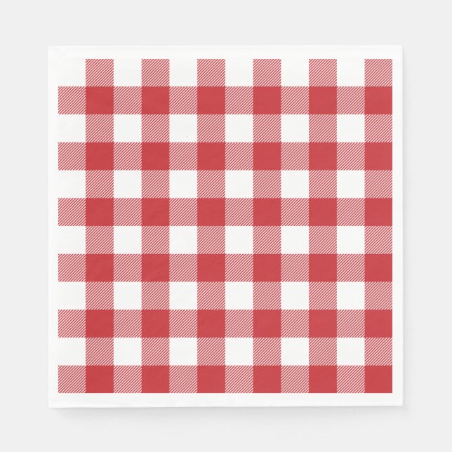 Guardanapo De Papel Tartan tradicional de celebração de Natal (Frente)