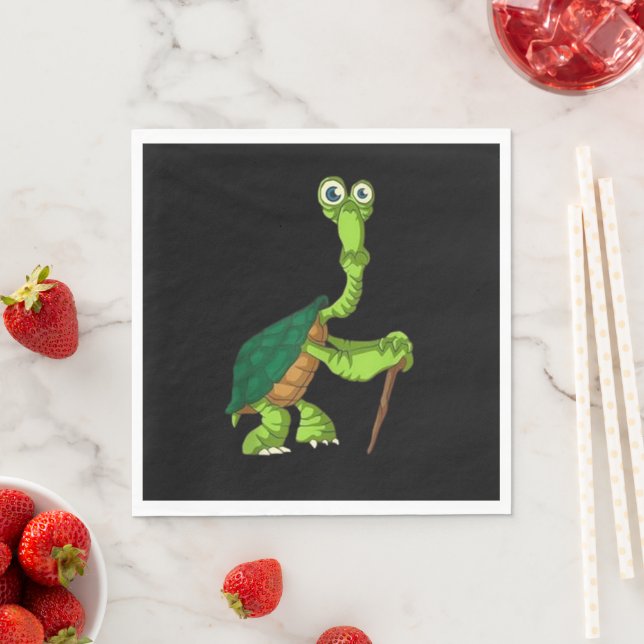 Guardanapo De Papel Tartaruga Tortoise Aposentada Tartaruga Permanente (Insitu)