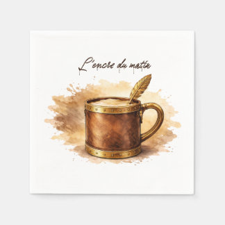 Guardanapo De Papel Tasse l'encre du matin