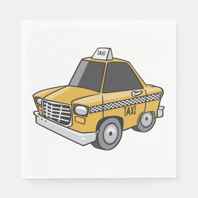 Guardanapo De Papel Taxi Amarelo (Frente)