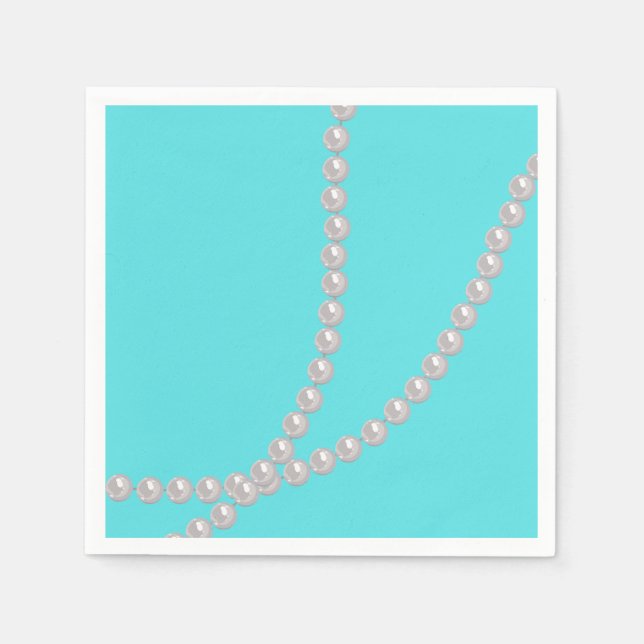 Guardanapo De Papel Té verde & Pérolas (Frente)