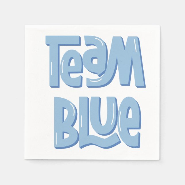 Guardanapo De Papel Team Blue Paper Napkin (Frente)