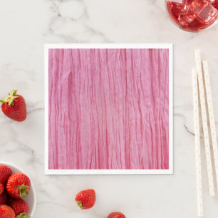 Guardanapo De Papel Tecido de Crepe Cor-de-Rosa Triturada