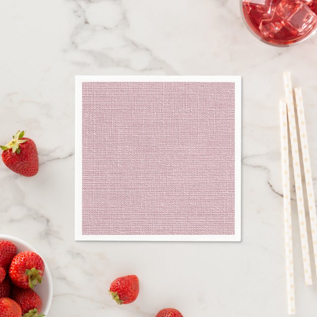 Guardanapo De Papel Tecido de linho falso rosa elegante  (Insitu)