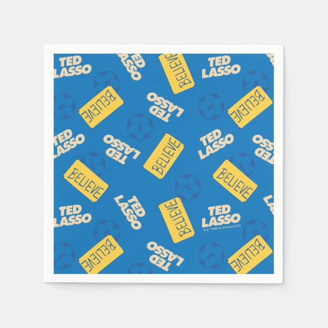 Guardanapo De Papel Ted Lasso Soccer Patterno (Frente)