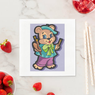 Guardanapo De Papel Teddy Bear Artist