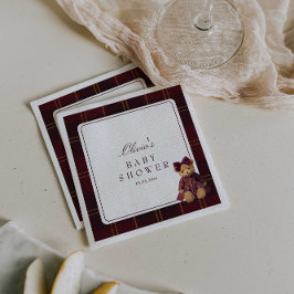 Guardanapo De Papel Teddy Bear Baby Shower 