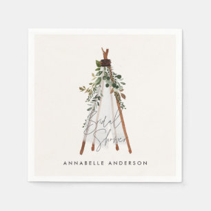 Guardanapo De Papel Teepee, na moda de quintal de folhagem moderna