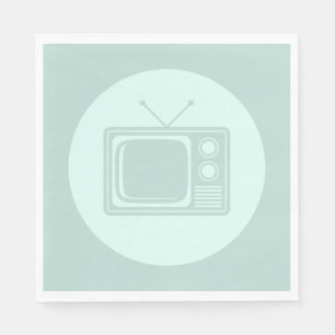 Guardanapo De Papel Televisão Clássica Color PERSONALIZADA da TV Retro
