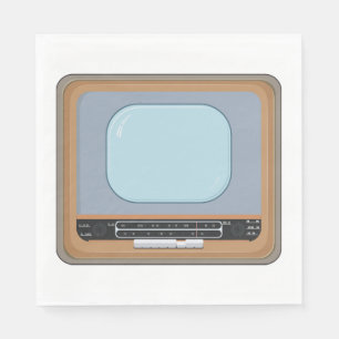 Guardanapo De Papel Televisão Retrospectiva Antiga e Moçada Napkins