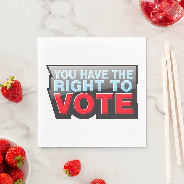 Guardanapo De Papel Tem O Direito De Votar (Criador carregado)