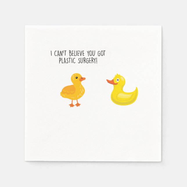 Guardanapo De Papel Tem Presente de Cirurgia Plástica Cirúrgica (Frente)