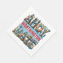 GUARDANAPO DE PAPEL TEMA AHOY