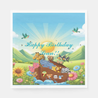 Guardanapo De Papel Tema da Arca de Noah