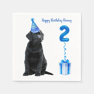 Guardanapo De Papel Tema Da Cãozinha segundo aniversário - Cachorro