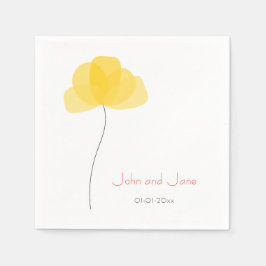 Guardanapo De Papel Tema da flor simples