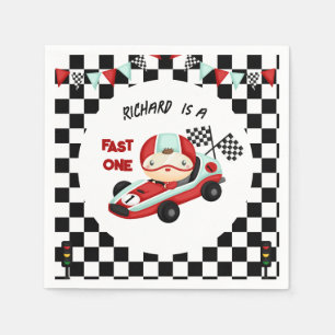 Guardanapo De Papel Tema de Aniversário do Race Car Racing