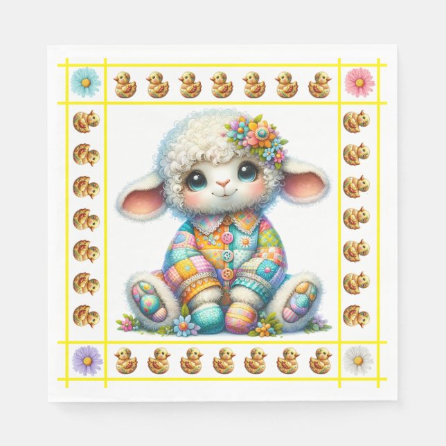 Guardanapo De Papel Tema De Bebês preciosos - Convite (Frente)