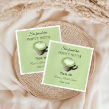 Tema de café elegante Chá de panela de Matcha Perf