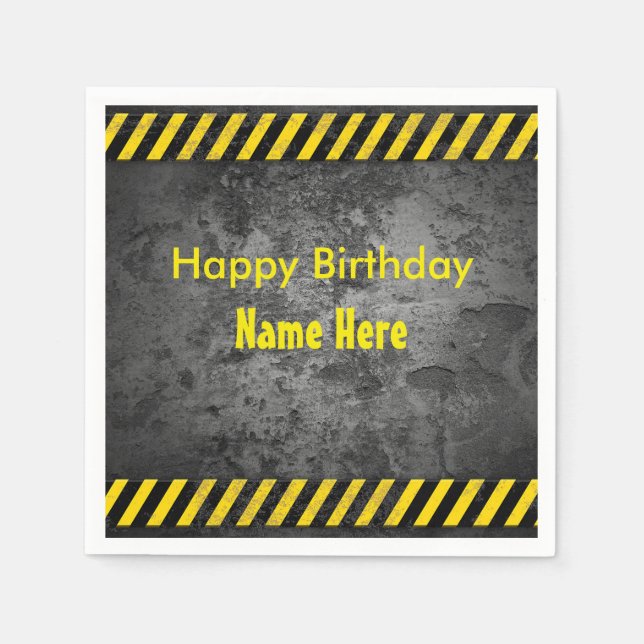 Guardanapo De Papel Tema de construção (Frente)