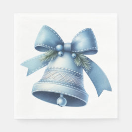GUARDANAPO DE PAPEL TEMA DE FÉRIAS DE NATAL AZUL BONITO