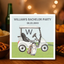 Guardanapo De Papel Tema de Golfe para Festa de Despedida de Solteiro 
