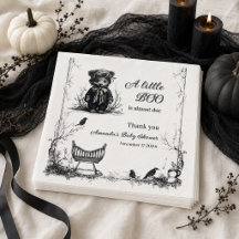 Tema de Halloween do Ursinho Preto para Baby Showe