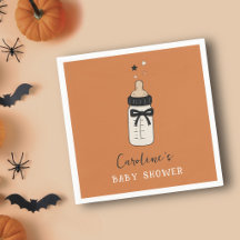 Tema de Halloween Mamadeira Arco Outono Chás de Be