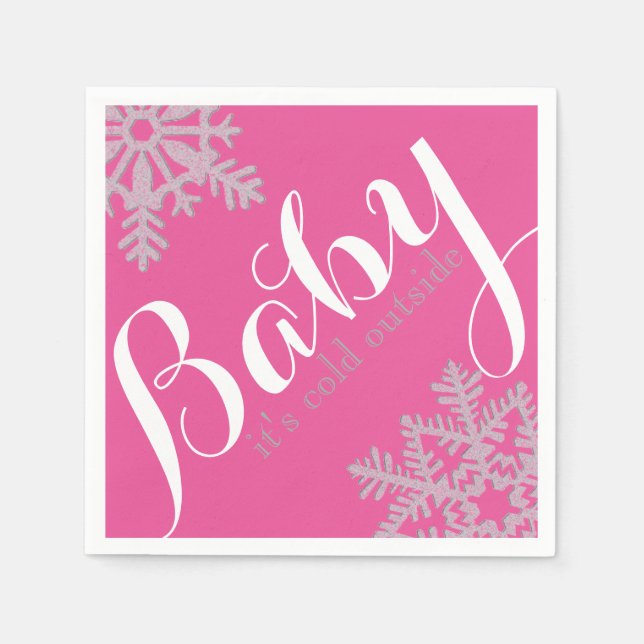 Guardanapo De Papel Tema de inverno Napkins (Frente)