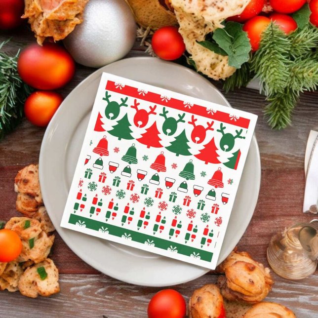 Guardanapo De Papel Tema de Natal (dinner napkin)