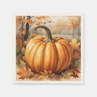 Guardanapo De Papel Tema de Pumpkin da Estação de outono