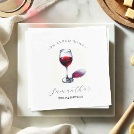 Guardanapo De Papel Tema do Chá de panela de vinho