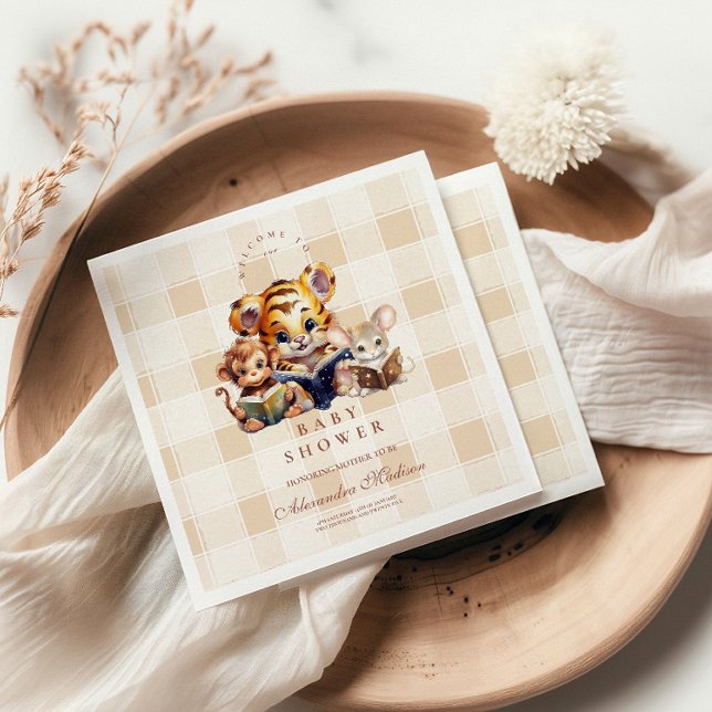 Guardanapo De Papel Tema do Clube de Livros chás de fraldas (Criador carregado)