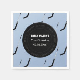 Guardanapo De Papel Tema personalizado do Hóquei no Gelo