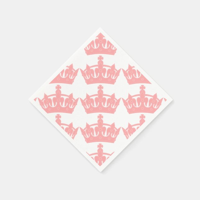 Guardanapo De Papel Tema Rosa Coroa Real Princesa Inglesa (Canto)