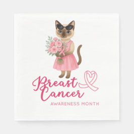 Guardanapo De Papel Temático "Sensibilização do Cancer da Mama"