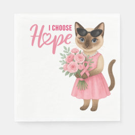 Guardanapo De Papel Temático "Sensibilização do Cancer da Mama"