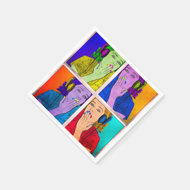 Guardanapo De Papel Tendência e Colorida (Canto)