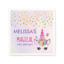 Tendy Pink Unicorn Confetti e Flores Primeiro Nasc