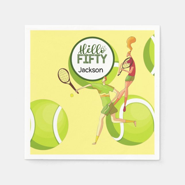 Guardanapo De Papel Tênis 50º Aniversário de Aniversário (Frente)