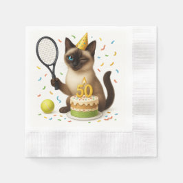Guardanapo De Papel Tênis 50º aniversário para os amantes de gatos
