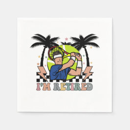 Guardanapo De Papel Tênis aposentado jogador aposentado para festa