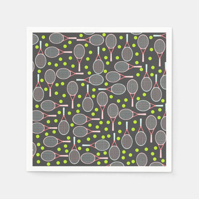 Guardanapo De Papel Tênis Racket Paper Napkins (Frente)