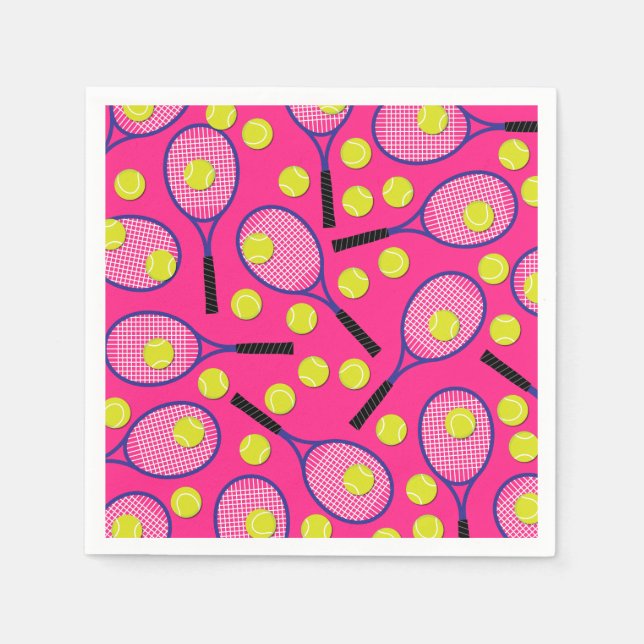 Guardanapo De Papel Tênis Sports Festa de aniversário Pink (Frente)