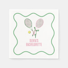 Guardanapo De Papel Tennis preppy bachelorette