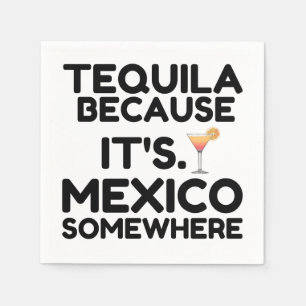 GUARDANAPO DE PAPEL TEQUILA MÉXICO EM ALGUM LUGAR