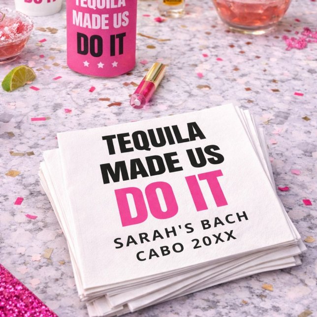 Guardanapo De Papel Tequila Nos Fez Fazer Isso | Equipe de Noiva Beben (Criador carregado)