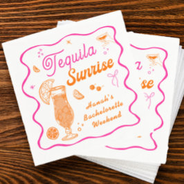 Guardanapo De Papel Tequila Sunrise Bachelorette